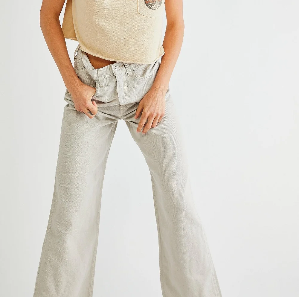 Levi's Premium High Loose Jeans Pants Mushroom Grey Gray - Picture 7 of 14